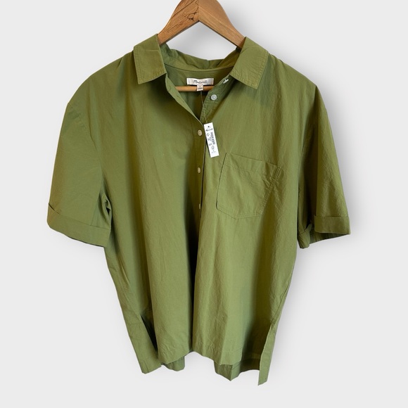 Madewell Signature Poplin Short-Sleeve Button-down shirt - Picture 3 of 7